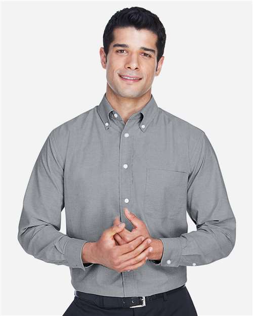 harriton-m600-oxford-grey