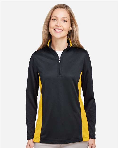 harriton-m786w-black-sunray-yellow