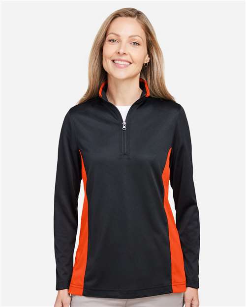 harriton-m786w-black-team-orange