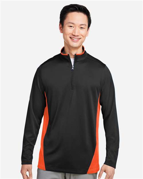 harriton-m786-black-team-orange
