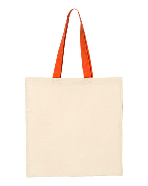 Economical Tote with Contrast-Colour Handles
