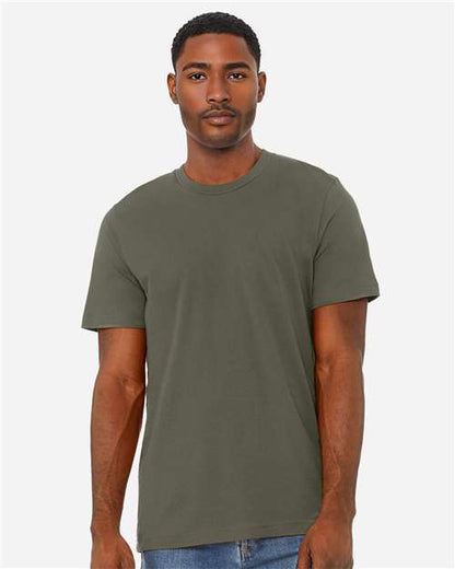 BELLA + CANVAS 3001CVC in Heather Military Green