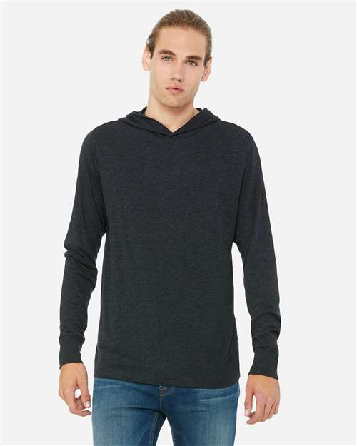 BELLA + CANVAS 3512 in Charcoal Black Triblend