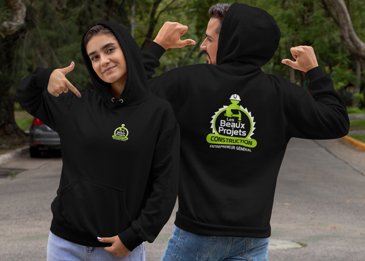 Les Beaux Projets Construction Black Hoodie