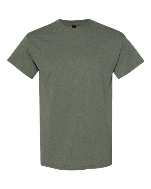 Gildan 5000 in Heather Military Green