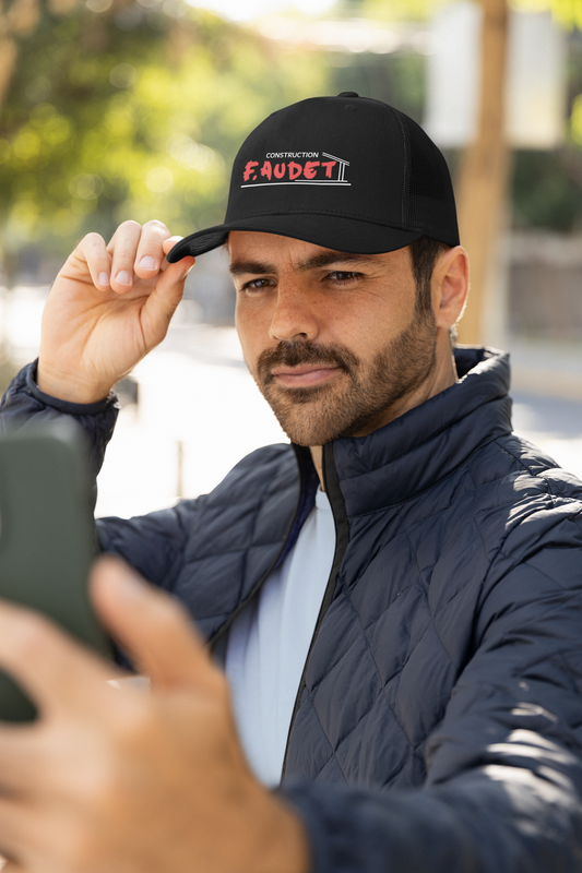 F Audet Construction Cap Noir