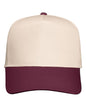 Valucap 8869 in Natural/ Maroon