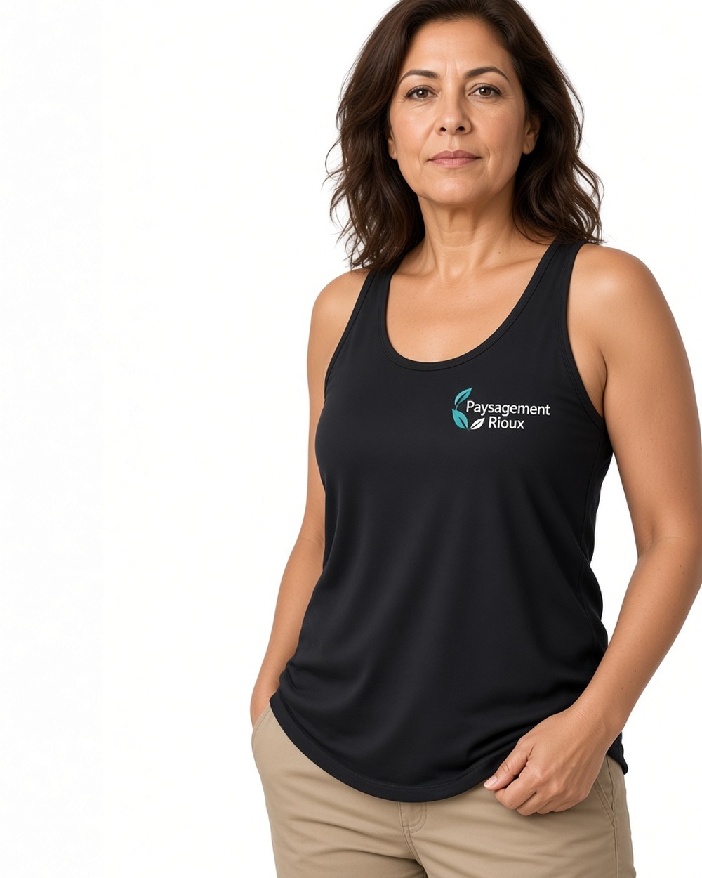 BELLA + CANVAS 8800 Flowy Racerback Tank Top (women's) — Athletic Heather