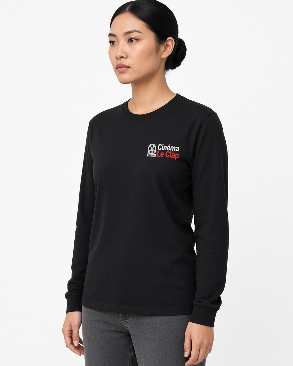 T-shirt à manches longues Heavy Cotton Gildan 5400 (unisexe) — Ash