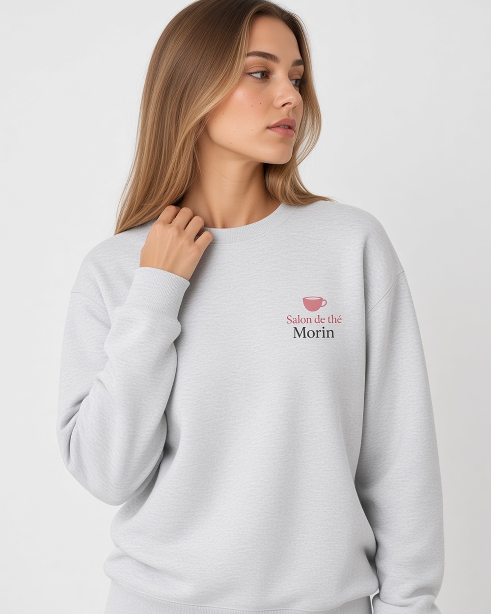 Chandail molletonné à col rond Softstyle Gildan SF000 (unisexe) — Ash