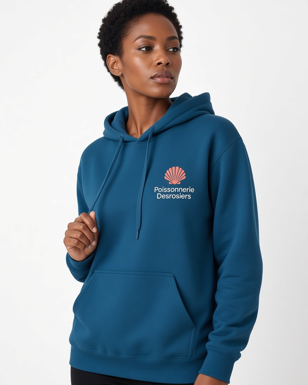 Chandail à capuchon d’épaisseur moyenne Softstyle Gildan SF500 (unisexe) — Aquatic