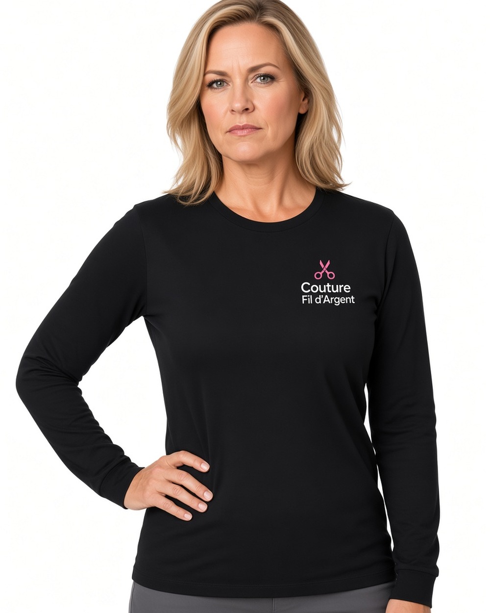 Next Level 3601 Cotton Long Sleeve T-shirt (unisex) — Black