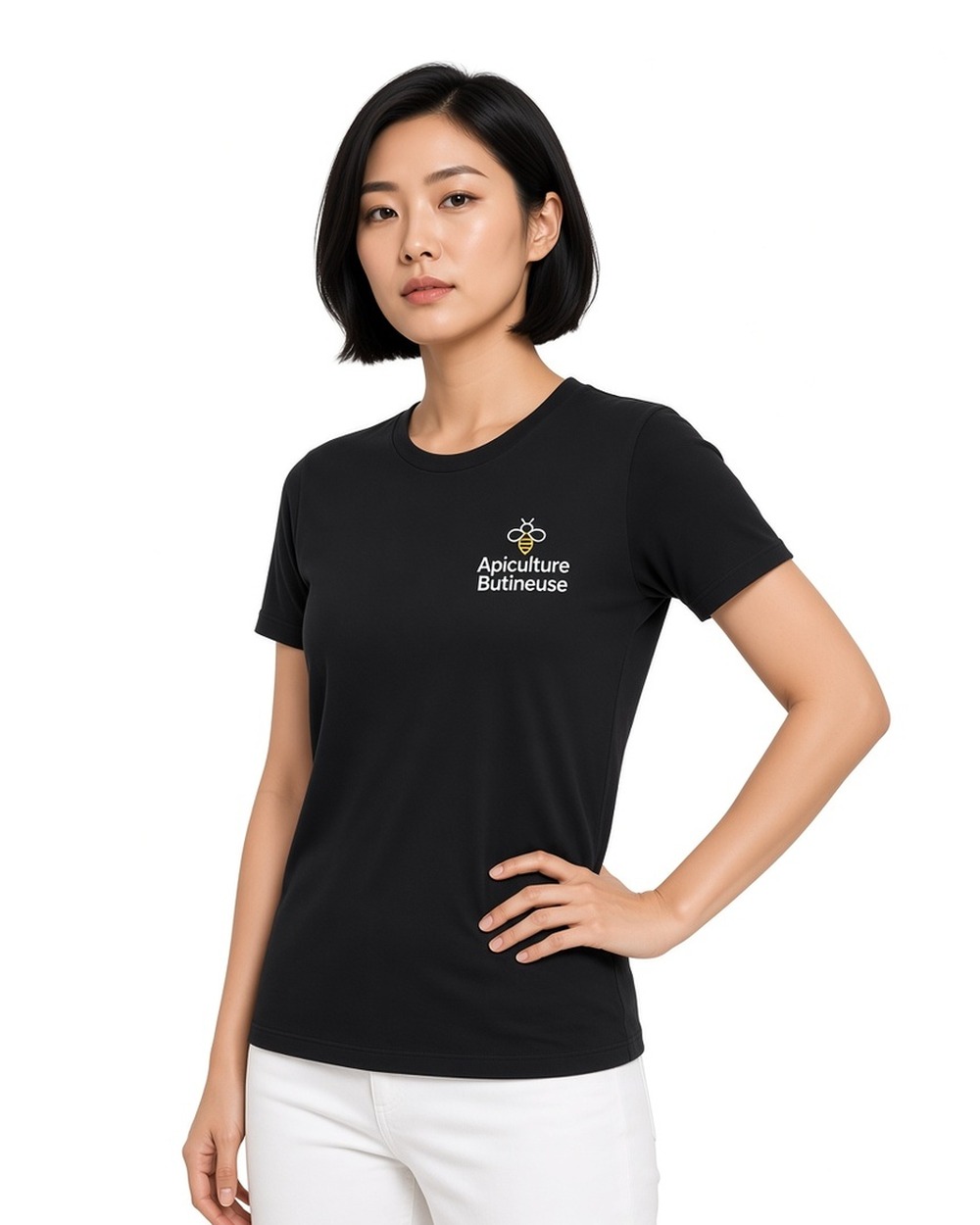 T-shirt en coton Next Level 3900 (femmes) — Black