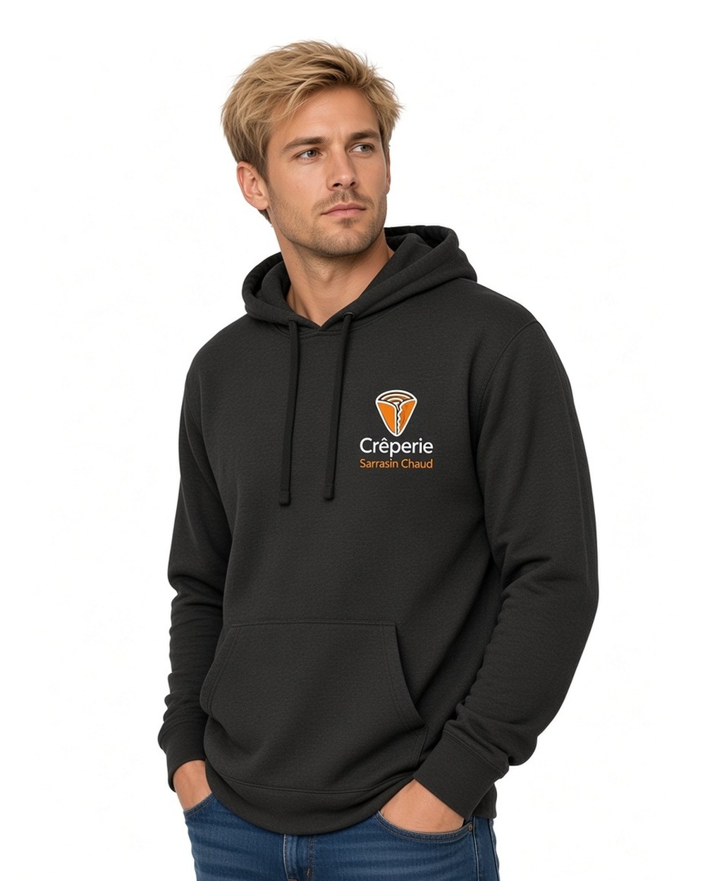 Chandail à capuchon avec poche passepoilée Malibu Next Level 9300 (unisexe)